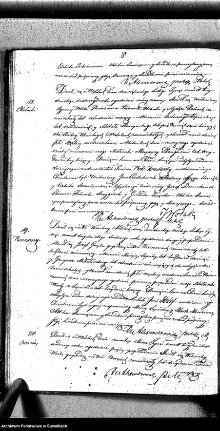 image.from.unit.number "Księga Duplikat zwana Aktów Cywilnych Urodzenia, Małżeństw i Zeyscia z R-u 1837 Parafii Metelskiey"