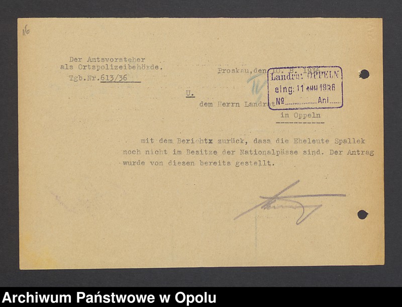 Obraz 18 z jednostki "[Zezwolenie na pobyt - Alfons Sage, ur. 13. 05. 1913 Breslau]"