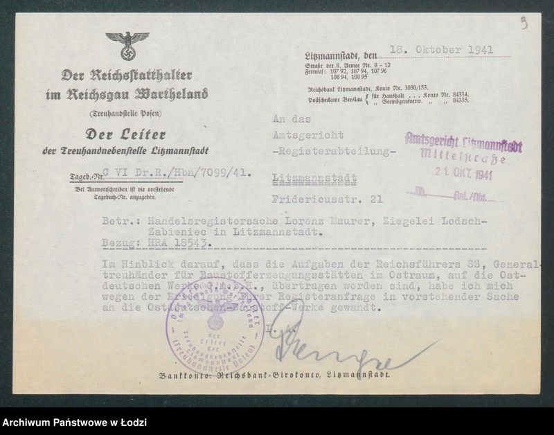 Obraz 11 z jednostki "Lorenc Maurer – cegielnia ręczna Łódź – Źabieniec"