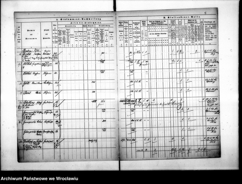 image.from.unit.number "Klassensteuerrolle nebst Eikommens - Nachweisung"