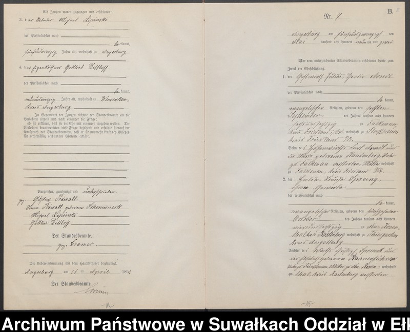 image.from.unit.number "Heiraths-Neben-Register des Preussischen Standes-Amtes Angerburg Kreis Angerburg"