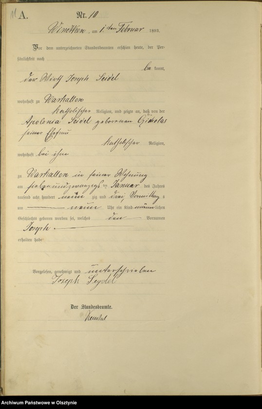 image.from.unit.number "Geburts-Haupt-Register Nr 1 - 99"