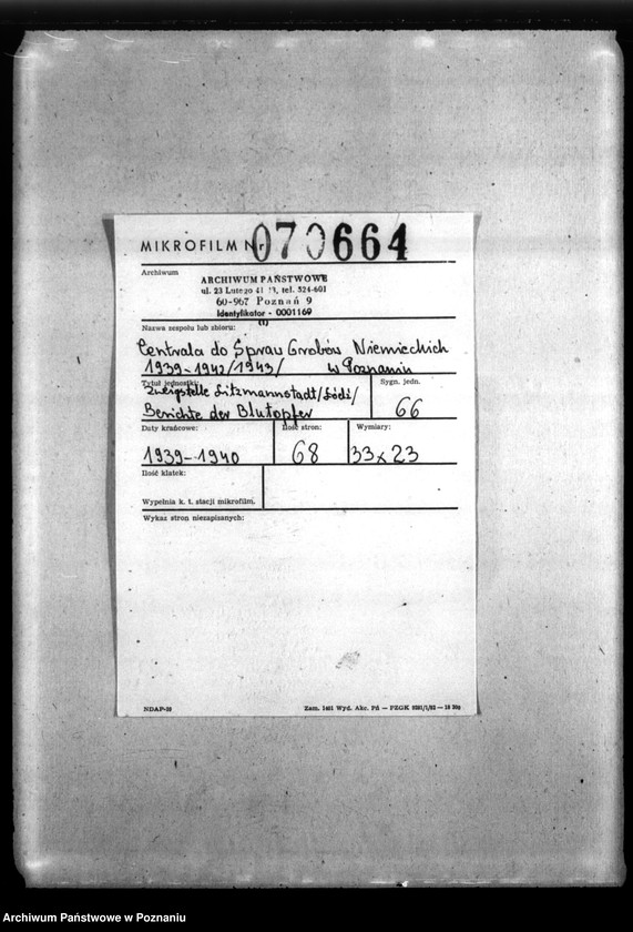 Obraz 2 z jednostki "Zweigstelle Litsmannstadt (Łódź). Berichte der Blutopfer"