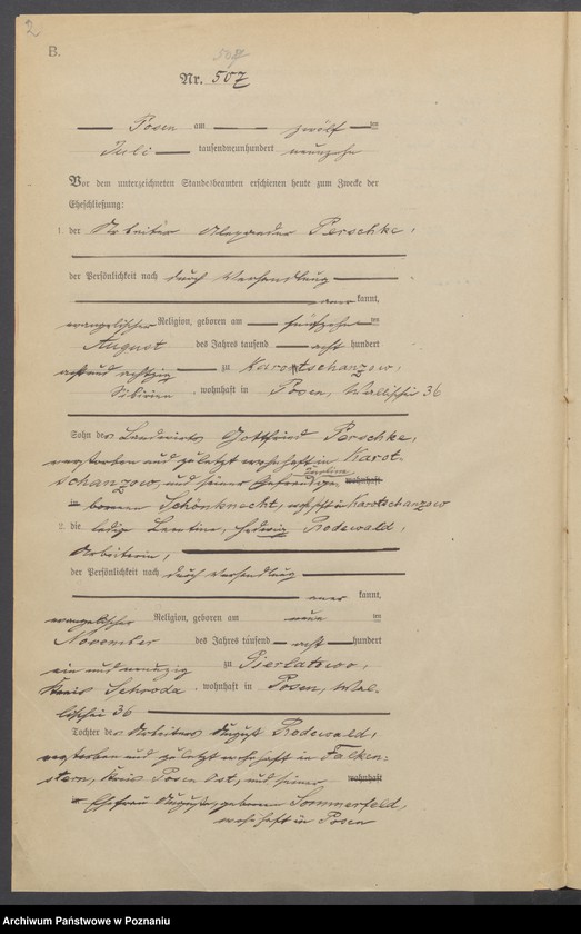 Obraz 4 z jednostki "Księga miejscowa małżeństw tom IV[Rejestr główny małżeństw]"