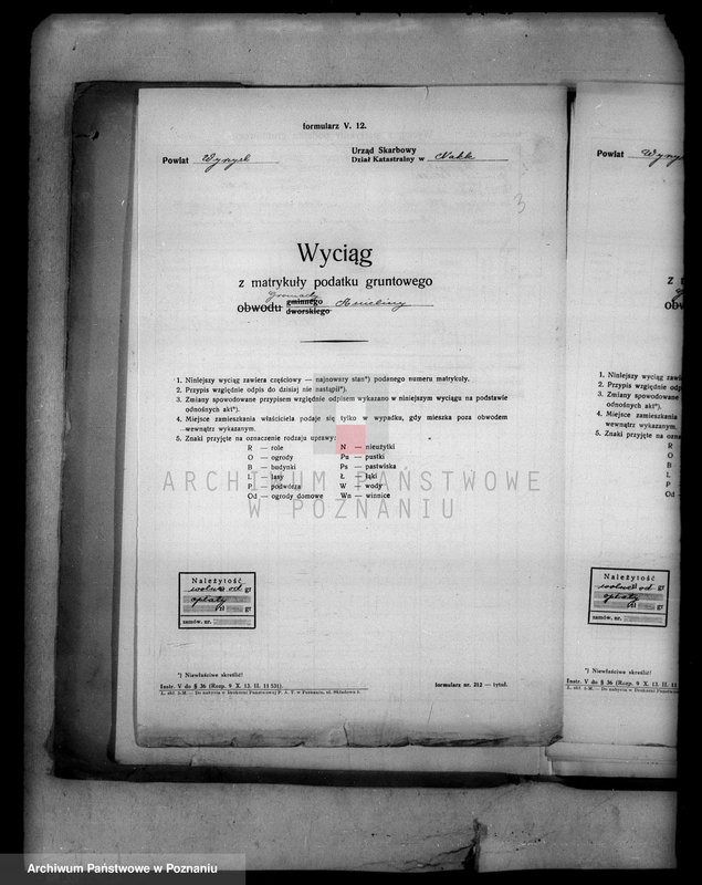 Obraz 8 z jednostki "Wyciągi z matrykuły podatku gruntowego majątku Samostrzel powiatu wyrzyskiego"