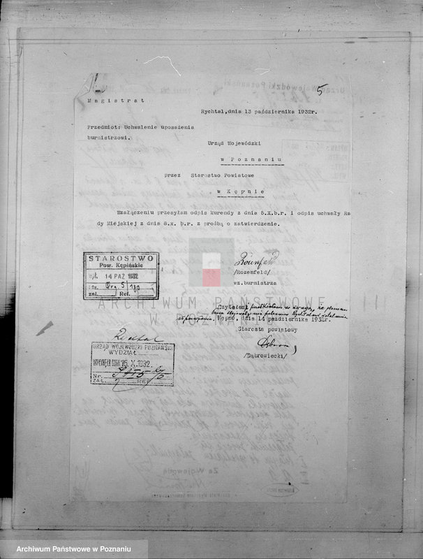 Obraz 9 z jednostki "Członkowie magistratu miasta Rychwał"