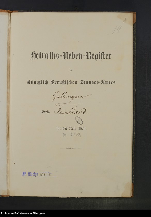 Obraz 4 z jednostki "Heiraths-Neben-Register Nr 1 - 16"