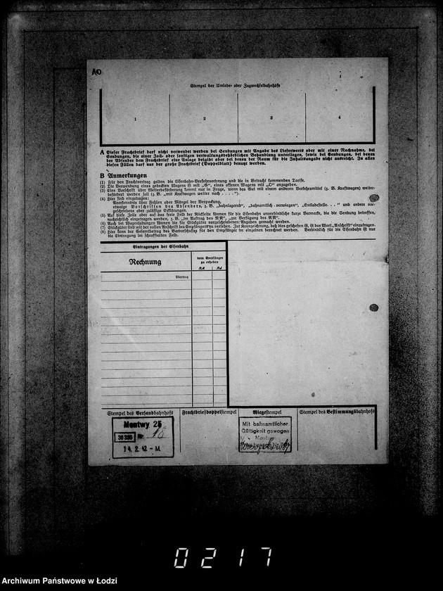 Obraz 14 z jednostki "Aufträge [Lieferscheinen und Rechnungen] 12596-12650 Lebensmitteleinkauf 5/Mü"