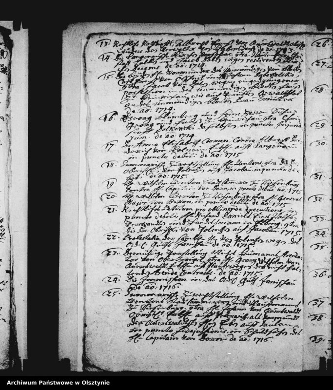 image.from.unit.number "Register über zwei Schönbergische Ambtsbücher von 1693-1671 und Specyfication der im Ambte vorhandenen Acten von 1705-1721 und 9 Rescripta"