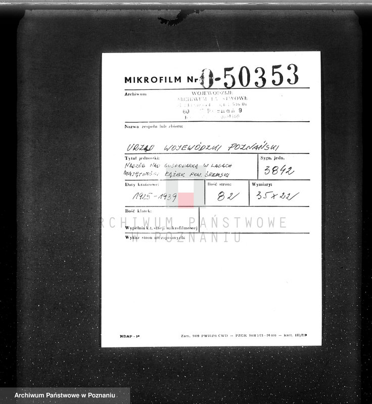 image.from.unit.number "Nadzór nad gospodarką w lasach majętności Łążek powiat śremski"