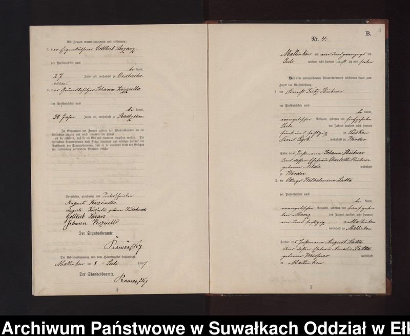 image.from.unit.number "Heiraths-Neben-Register des Preussischen Standes-Amtes Neuhoff Kreis Loetzen"