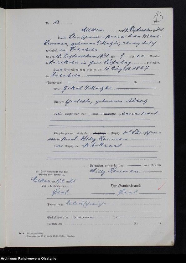 image.from.unit.number "Sterbe-Zweitbuch Nr 1 - 23"