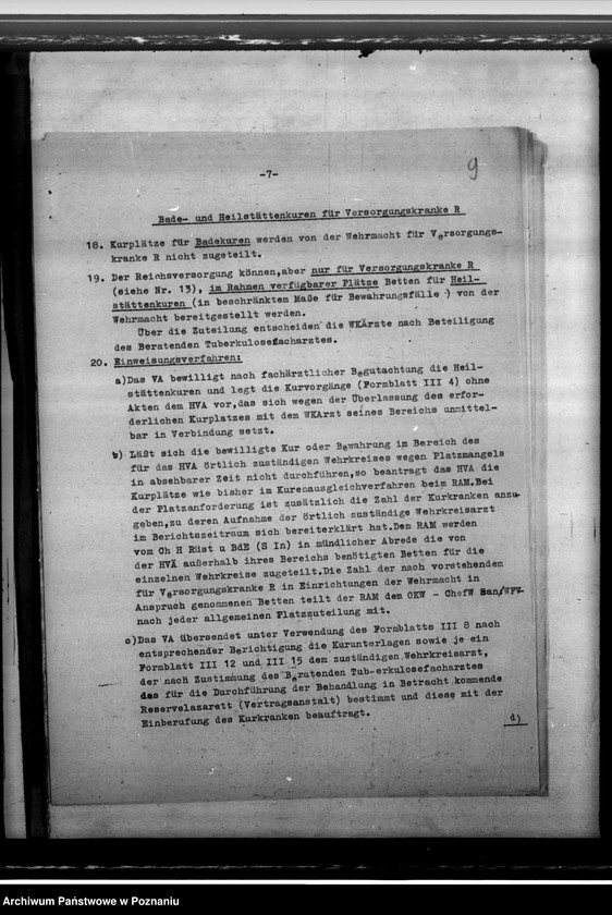 Obraz 13 z jednostki "Leczenie żołnierzy chorych na gruźlicę po ich zwolnieniu ze szpitala"