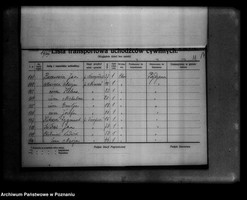 Obraz 15 z jednostki "Lista uchodźców cywilnych."