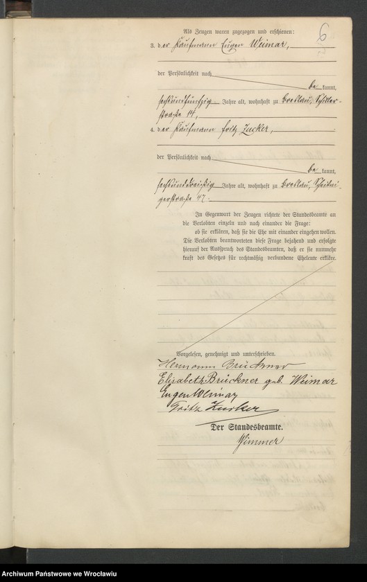 image.from.unit.number "Heiraths-Haupt-Register Breslau IV 1899 Band 3"