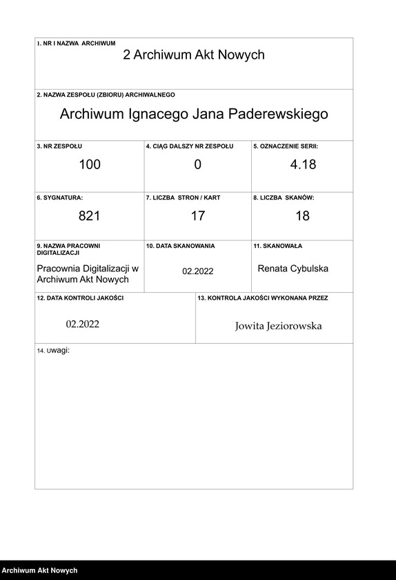 image.from.unit.number "Sprawozdania z funduszu dyspozycyjnego. Korespondencja w sprawach finansowych"