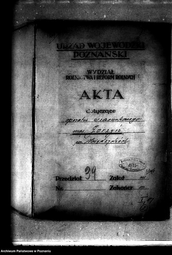 Obraz 4 z jednostki "Operat szacunkowy majątku Gorzyń powiatu międzychodzkiego"