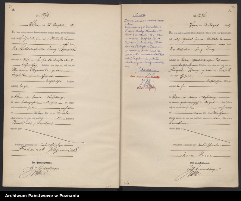 Obraz 15 z jednostki "Księga miejscowa urodzeń tom IV [Rejestr główny urodzeń]"