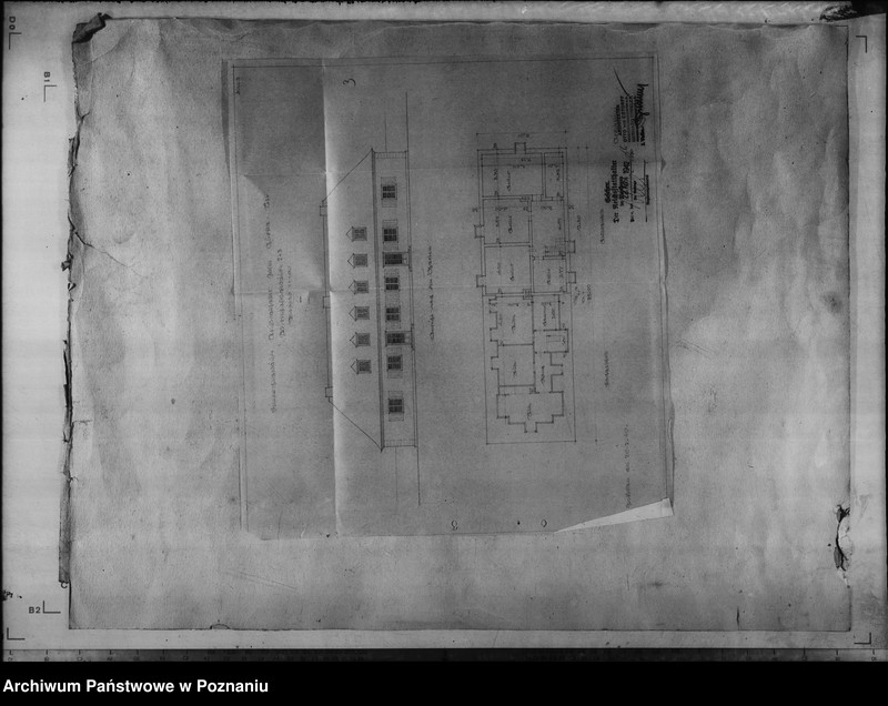 Obraz 5 z jednostki "Dienstwohngebäude - Reichsstatthalter Posen. Wirtschaftsgebäude - Bauentwurf (nad jeziorem Góreckim)"