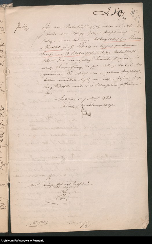 Obraz 18 z jednostki "A. betr. die Familie von Kierski"