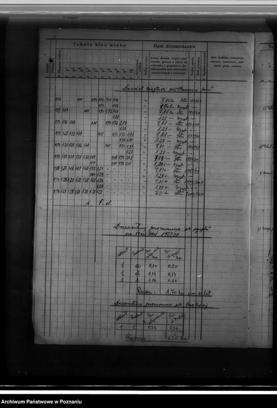 Obraz 10 z jednostki "Majętność leśna Gustawa Hahnscha w gminie Złotkowie powiat poznański program urządzania gospodarstwa leśnego na lata 1929-1939"