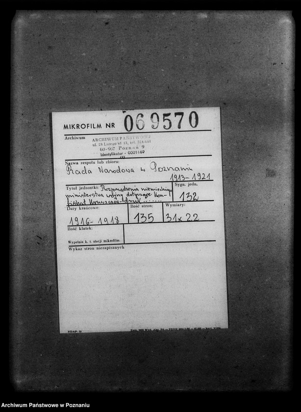 Obraz 2 z jednostki "Rozpoządzenia niemieckiego ministerstwa wojny dotyczące konfiskat kruszczów - druk, [język niemiecki.]"