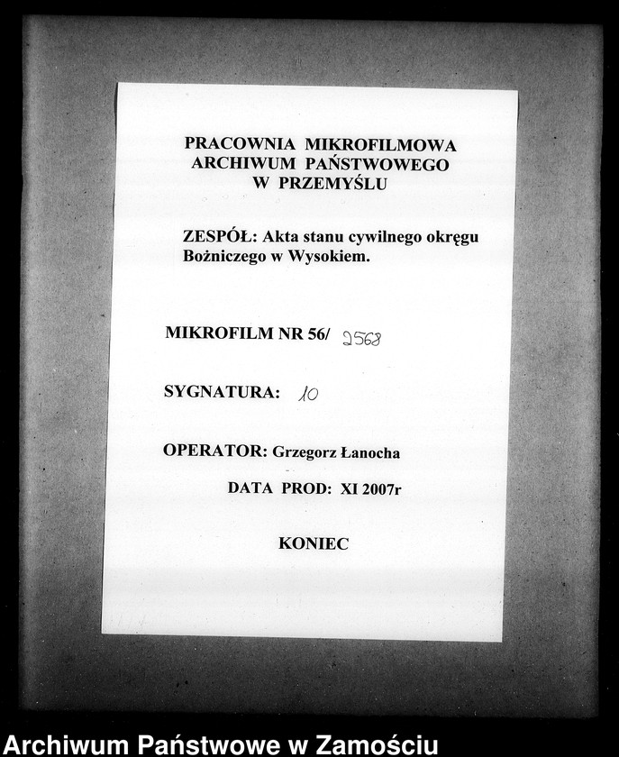 image.from.unit.number "Akta urodzeń, małżeństw, zgonów"
