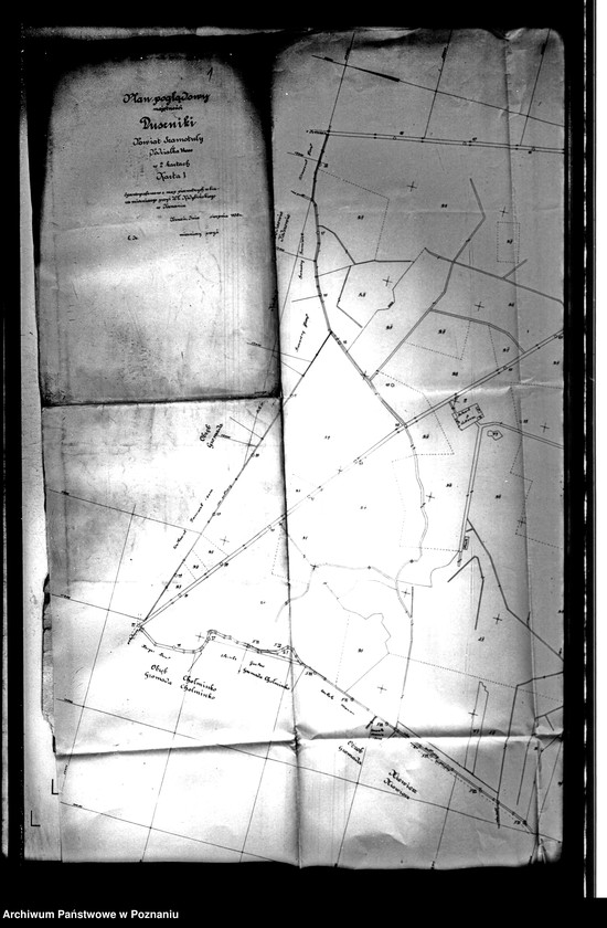 image.from.unit.number "/Plan poglądowy majętności Duszniki powiatu szamotulskiego/ Skala 1:4000"