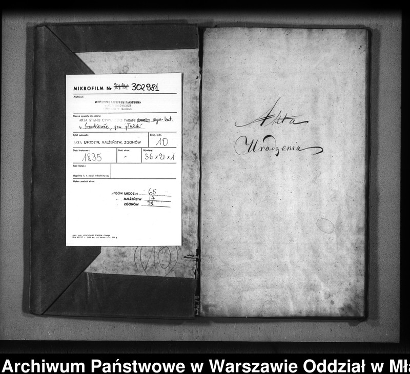 image.from.unit.number "Akta urodzeń, małżeństw i zgonów"