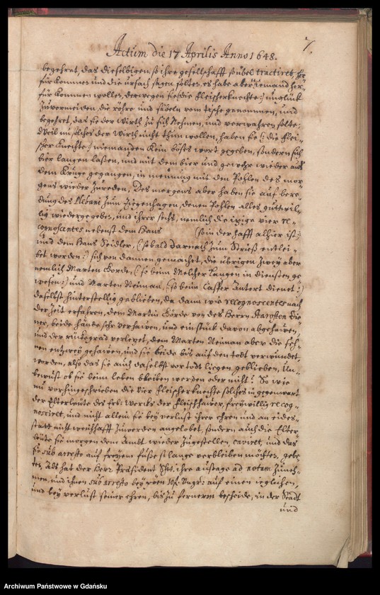 image.from.unit.number "[…] Praesidirende[s] Ambtbuch H. Bürgerm. Heinrich Freders [16.III.1648-31.III.1649] /indeks/"