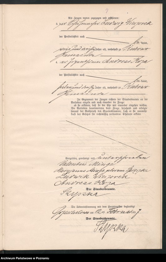 Obraz 19 z jednostki "Księga małżeństw"