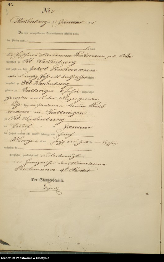 image.from.unit.number "Haupt-Sterbe-Register Nr 1 - 115"