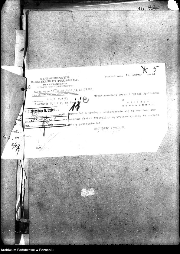 Obraz 9 z jednostki "Korespondencja w sprawach pośrednictwa pracy z wojew. pomorskim"