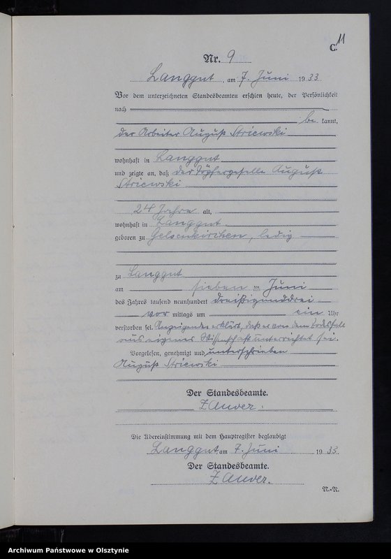 image.from.unit.number "Sterbe-Neben-Register Nr 1 - 16"