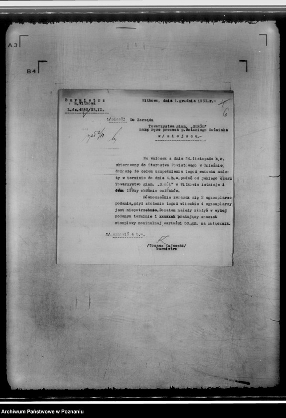 Obraz 10 z jednostki "/Towarzystwo Gimnastyczne,,Sokół" w Witkowie/"