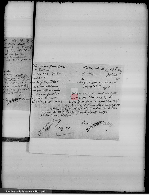 Obraz 14 z jednostki "Sprawa częściowej zmiany użytkowania 196,08 ha gruntów leśnych miasta Kalisza dla celów parcelacji letniskowej"