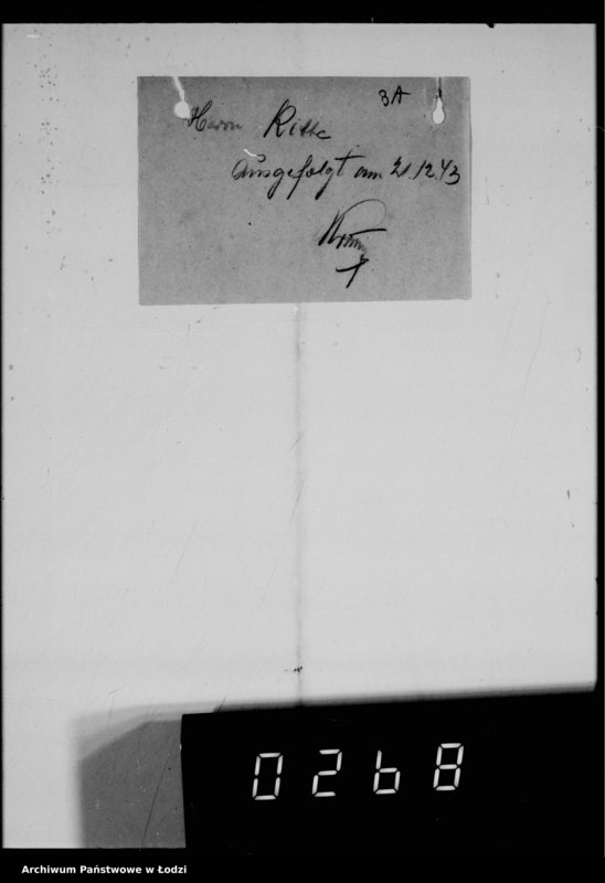 Obraz 9 z jednostki "Warenverwertung an den Ältesten der Juden Aufträge 5986-6000. [Odzież i wyroby kuśnierskie]"