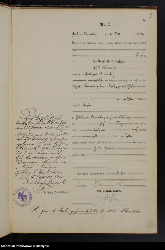 image.from.unit.number "Geburts-Haupt Register Nr 1 - 4,1 i 1 - 3"