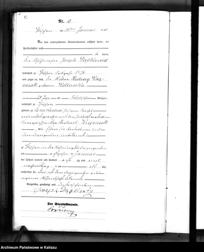 Obraz 12 z jednostki "[Księga zgonów]"