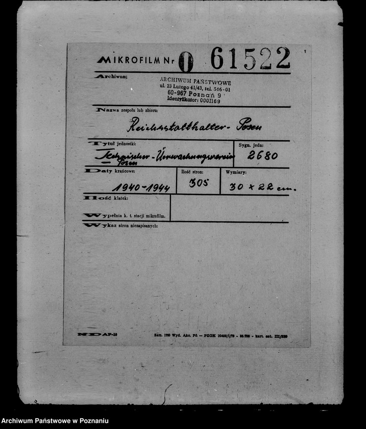 Obraz 2 z jednostki "Technischer Überwachungsverein - Posen"