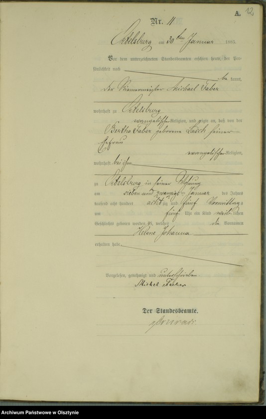 image.from.unit.number "Geburts-Haupt-Register Nr 1 - 98"