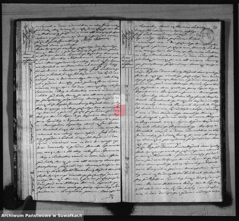 image.from.unit.number "Akta stanu cywilnego zeszłych w gminie seyneńskiey od 1-go stycznia 1815 roku."