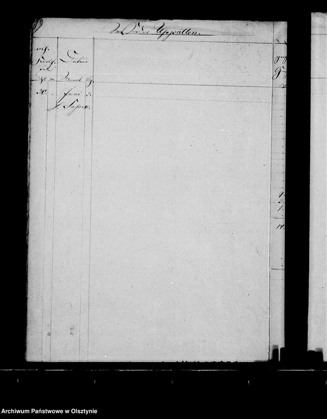 image.from.unit.number "Nachweisung des ausgesäten Sommergetreides in den zur Administration Steinort gehörigen Vorwerken"