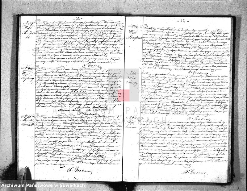image.from.unit.number "Duplikat Akt Cywilnych Urodzeń, Zaślubień i Zeyść Parafij Ewangelickiey Suwałki pro 1844"