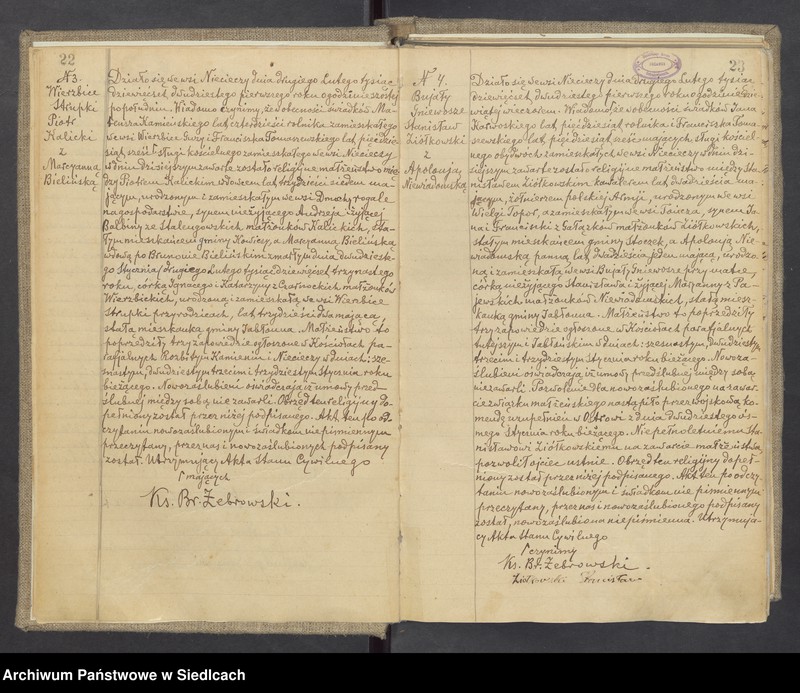 image.from.unit.number "Unikat aktów małżeństw Parafii Nieciecz od 1919 roku do 1937 roku do nr 29"