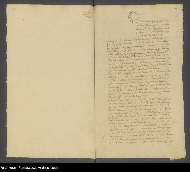 Obraz 12 z jednostki "[Akta notarialne notariusza Modrzewskiego Ludwika rok 1825 od nr 1 do nr 239]"