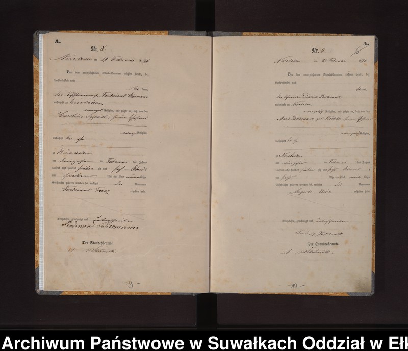 image.from.unit.number "Geburts-Haupt-Register des Königlich Preussischen Standes-Amtes der Stadt Nicolaiken Kreis Sensburg"