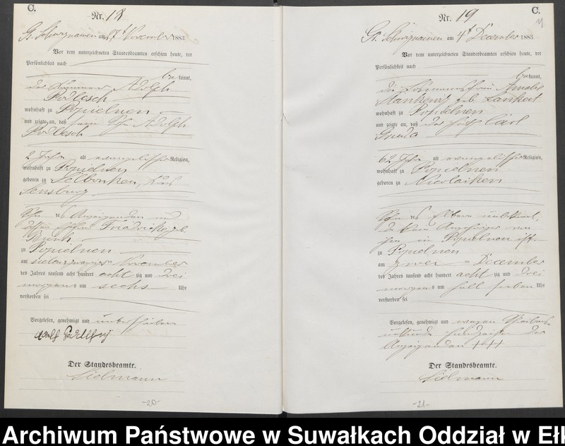 image.from.unit.number "Sterbe-Haupt-Register des Königlichen Preussischen Standes-Amtes Guszianka Kreis Sensburg"