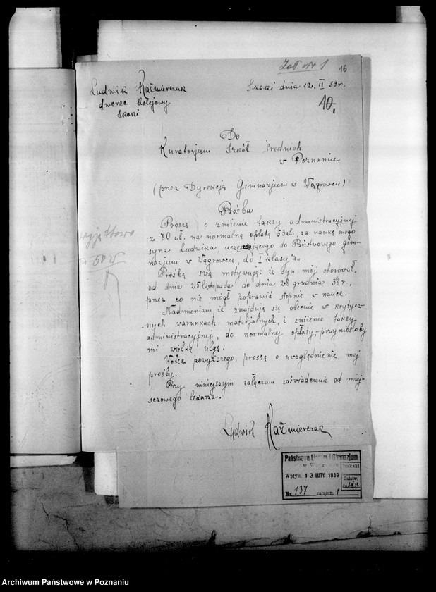 Obraz 20 z jednostki "Państwowe Liceum i Gimnazjum - Wągrowiec [spis abiturientów]"