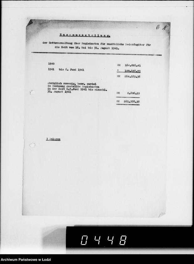 Obraz 10 z jednostki "Betrifft: Rückvergütung Regiekosten"